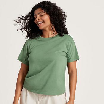 Allbirds Allgood Baumwoll T shirts Damen Grün | CHCIF57308