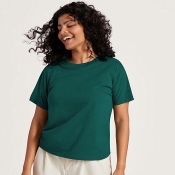 Allbirds Allgood Baumwoll T shirts Damen Türkis | LCHSX20122