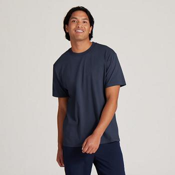 Allbirds Allgood Baumwoll T shirts Herren Indigo | CHJBT28963