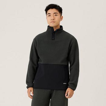 Allbirds Fluff Fleece Pullover Sweatshirts Herren Schwarz | LCHSX99321