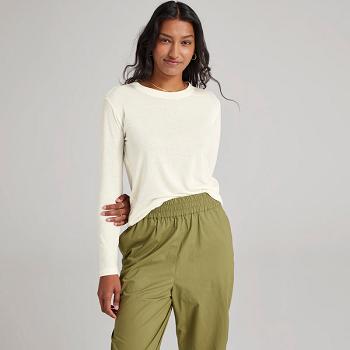 Allbirds Long Sleeve Sea T shirts Damen Weiß | CHZPD34342