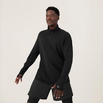 Allbirds Performance Quarter Zip Sweatshirts Herren Schwarz | GCHEC49831
