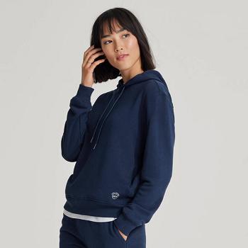 Allbirds R&R Hoodie Sweatshirts Damen Navy | CHDFL69567