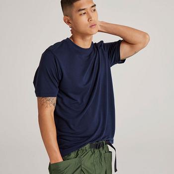 Allbirds Sea T shirts Herren Navy | PCHER55502