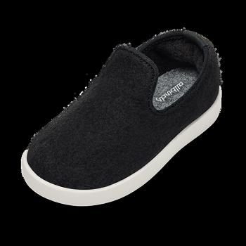 Allbirds Smallbirds Wolle Loungers Slip-Ons Kinder Schwarz | QCHUV94369