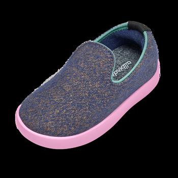 Allbirds Smallbirds Wolle Loungers Slip-Ons Kinder Blau | YCHGT10468