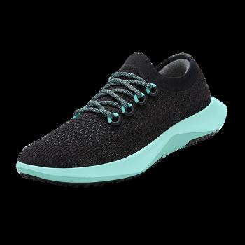 Allbirds Tree Dasher 2 Laufschuhe Damen Schwarz Mintfarben | LCHSX46979
