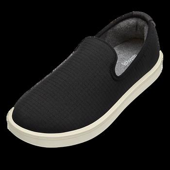 Allbirds Wolle Lounger Woven Slip-Ons Herren Schwarz | UCHTG92084